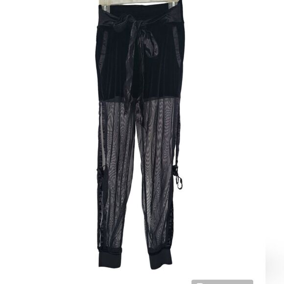 Erina Meliz velour mesh pants - Picture 3 of 16